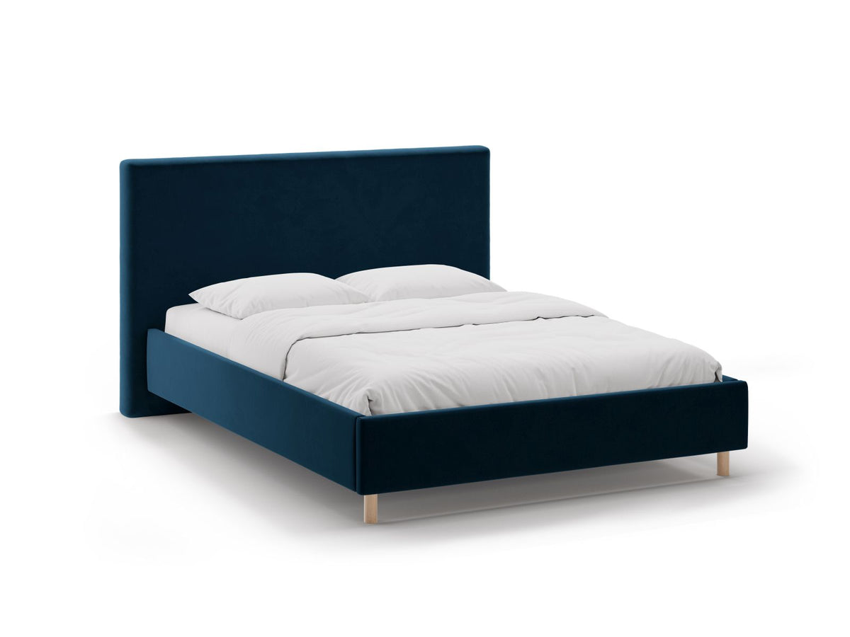 Letto Contenitore con Testata Eloise - Blu Navy 180x200