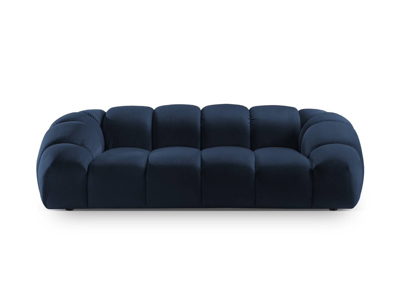Divano in Velluto, "Diana", 3 Posti, 234x114x72 - Blu Royal