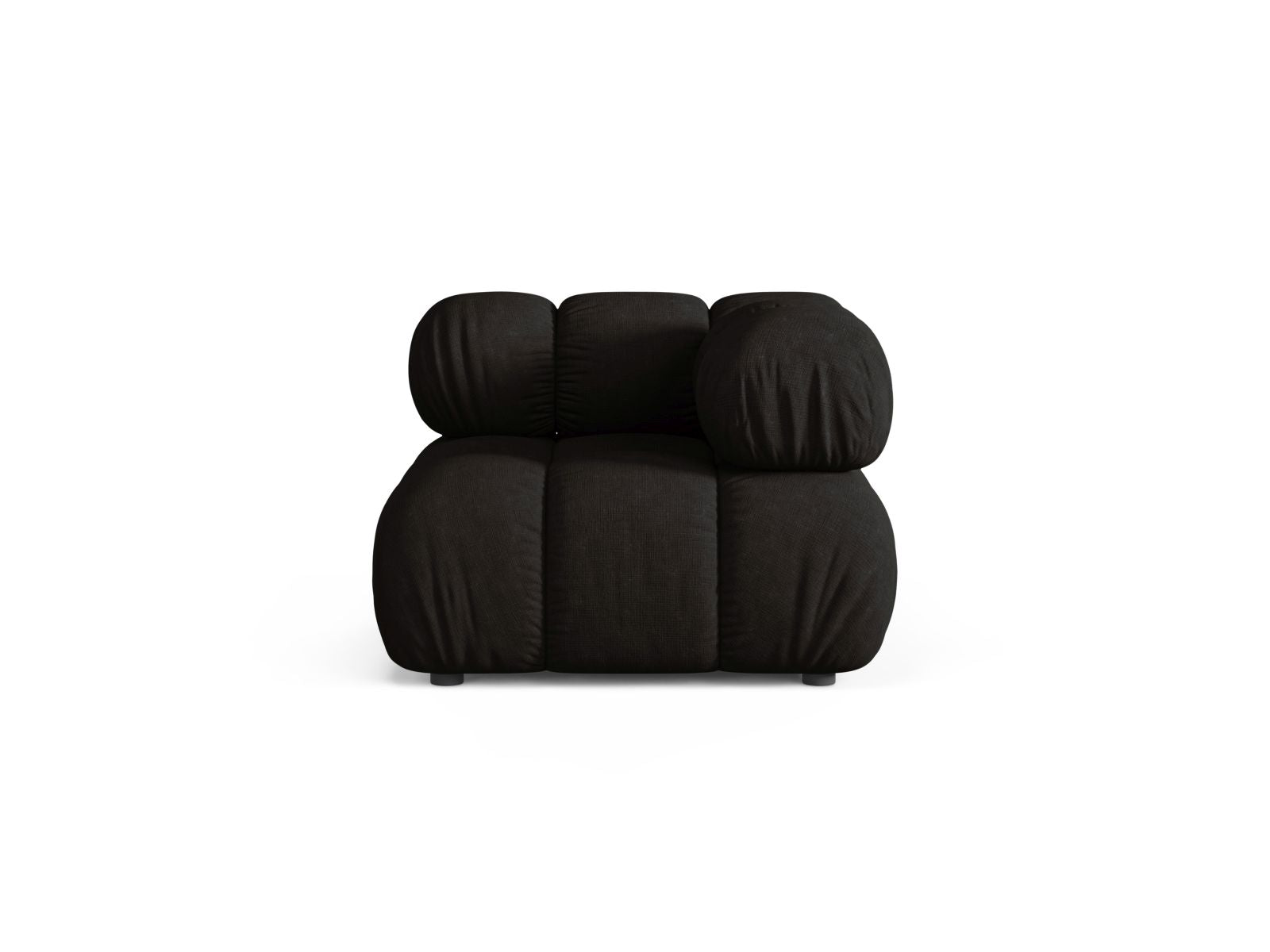 Modulo Angolare, "Bellis", 1 Posto, 94x94x70 - Nero