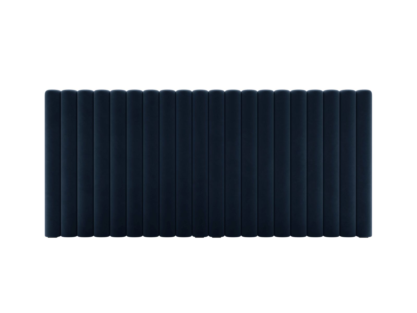 Testata in Velluto, "Mistero", 200x13x95 - Blu Scuro