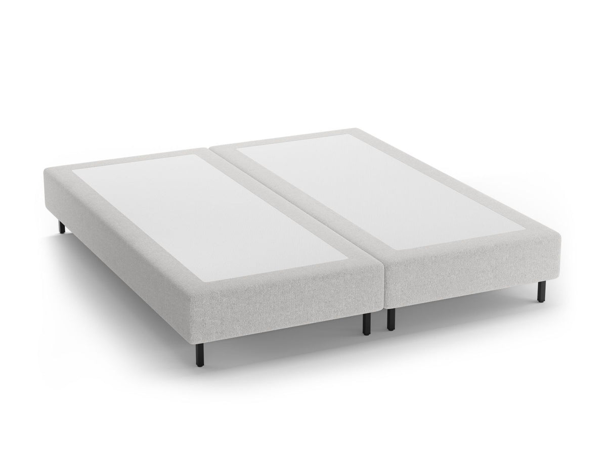 Base Letto Whale Gambe metallo nero - Argento 160x200