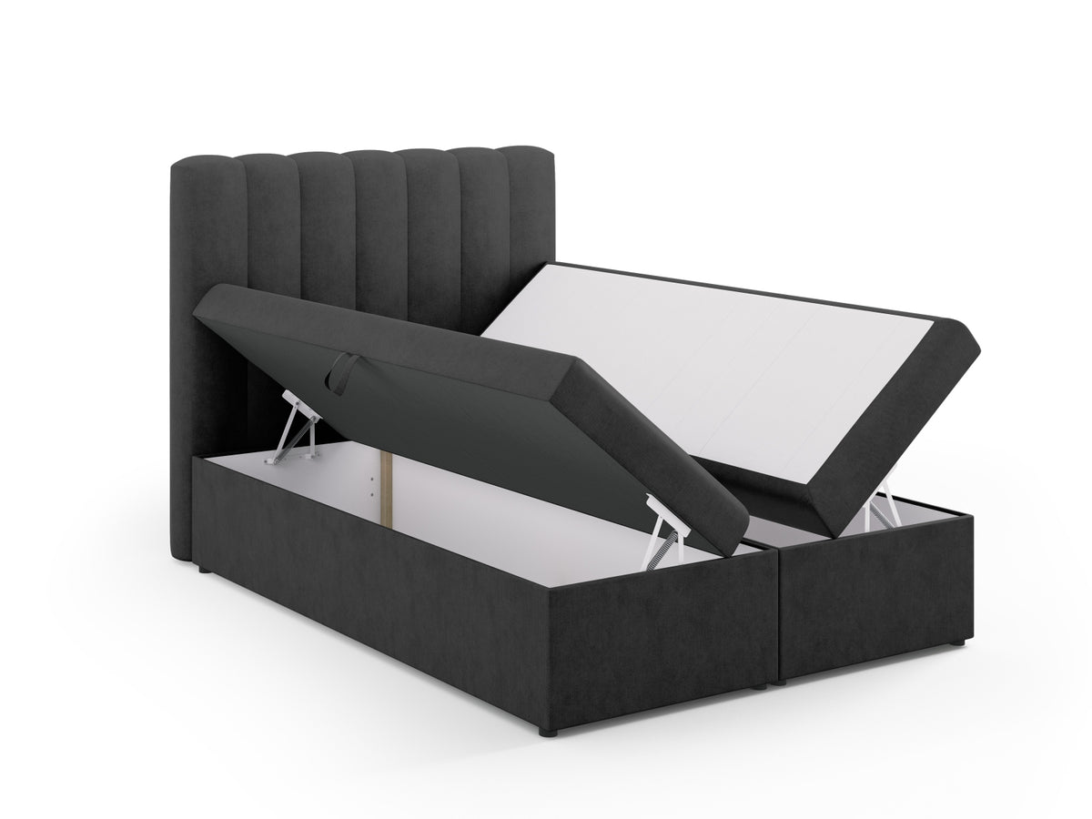 Letto Boxspring con Testata, Materasso e Topper Kelp