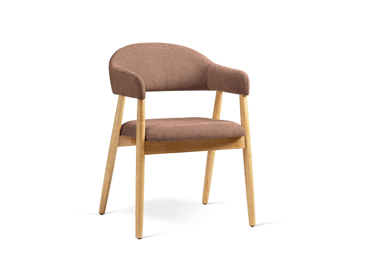Sedia in Velluto, "Adra", 1 Posto, 56x59x77 - Rosa Scuro
