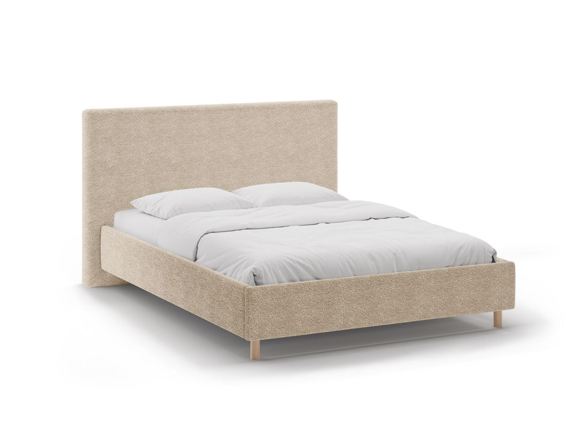 Letto Contenitore con Testata Eloise - Sabbia 160x200