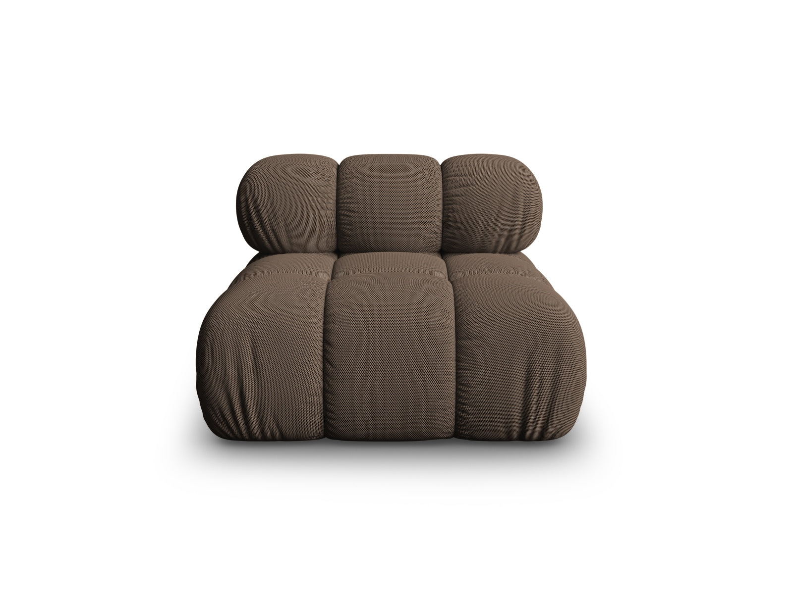 Modulo senza Braccioli, "Bellis", 1 Posto, 94x94x70 - Marrone