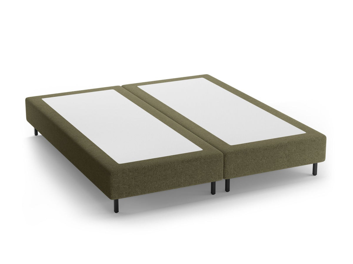 Base Letto Whale Gambe metallo nero - Verde 140x200