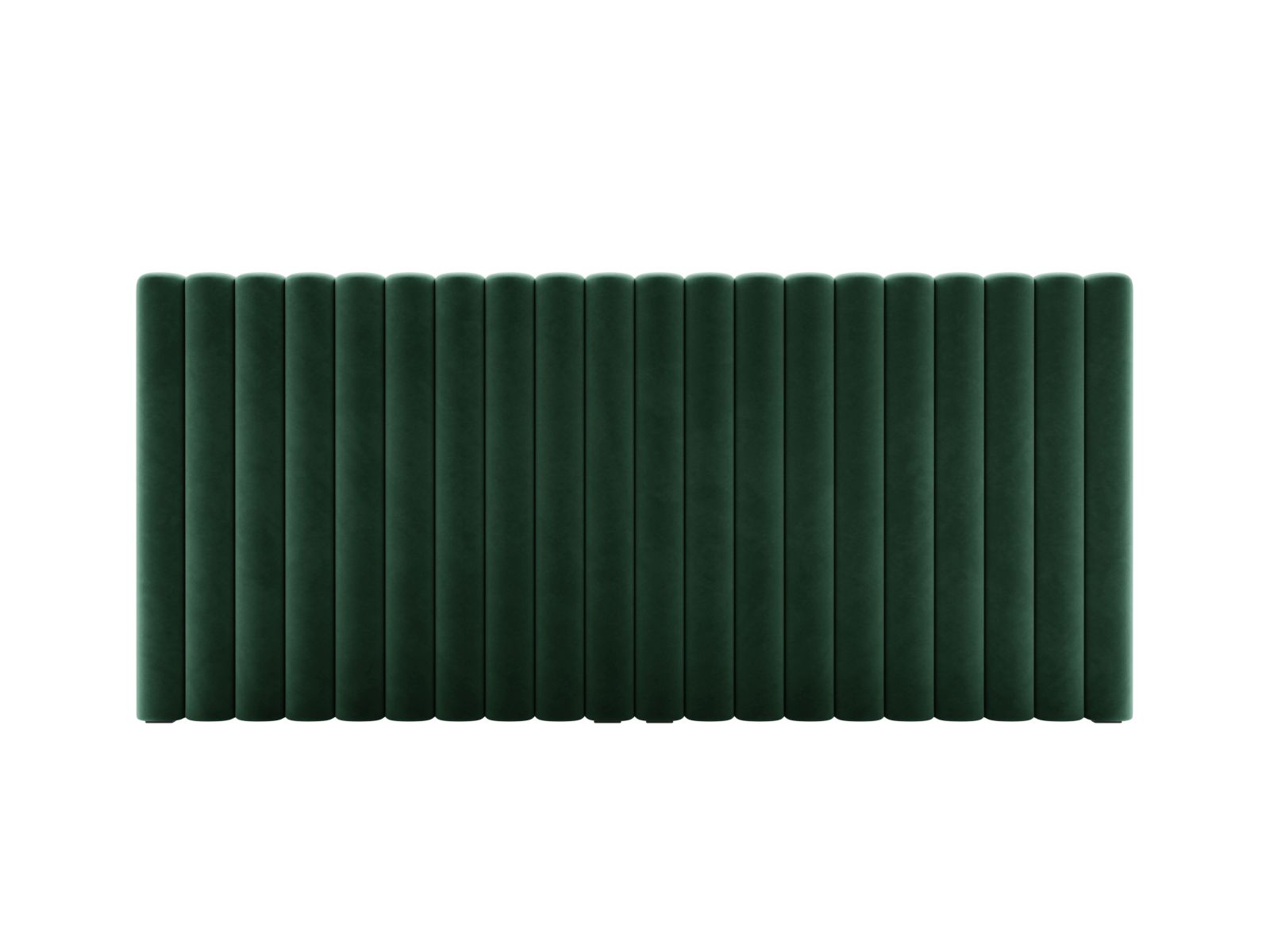 Testata in Velluto, "Mistero", 200x13x95 - Verde