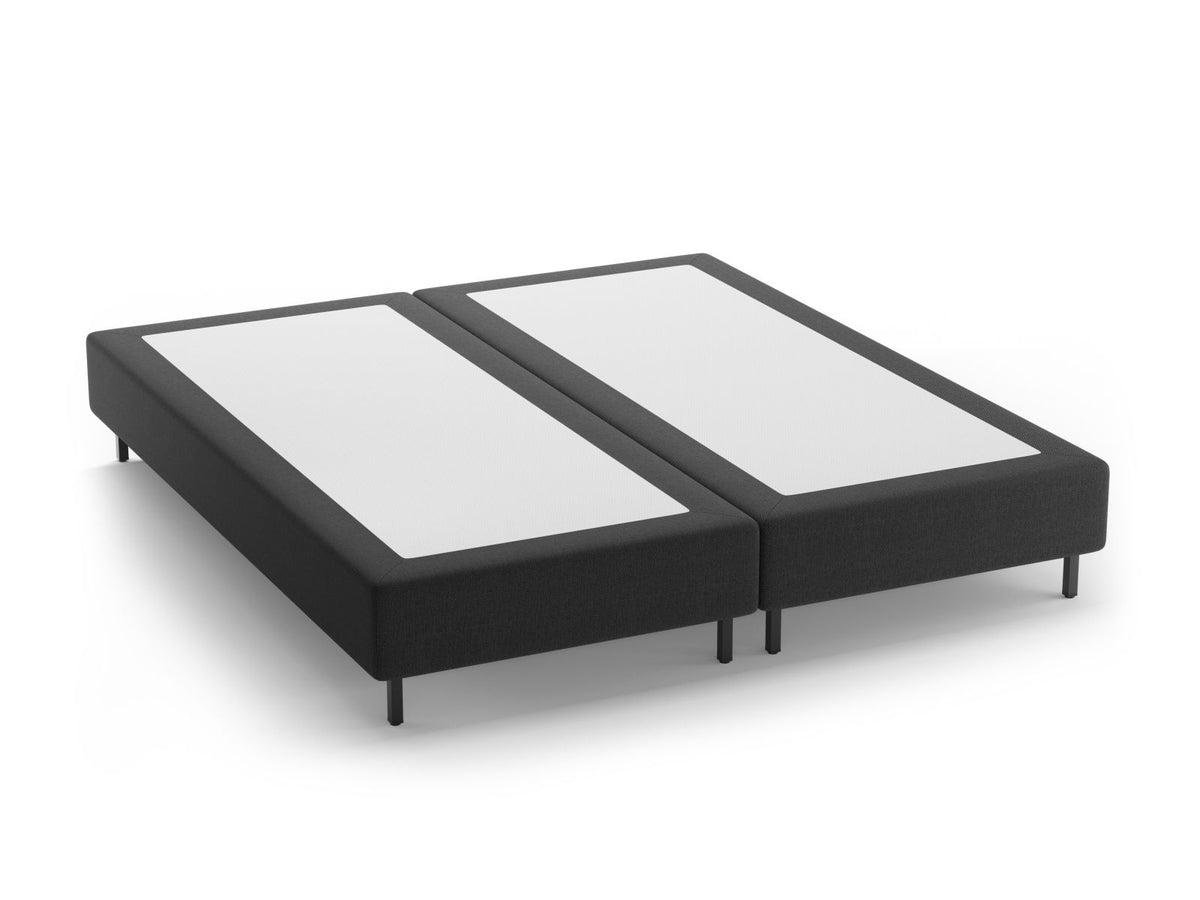 Base Letto Whale Gambe metallo nero - Nero 140x200