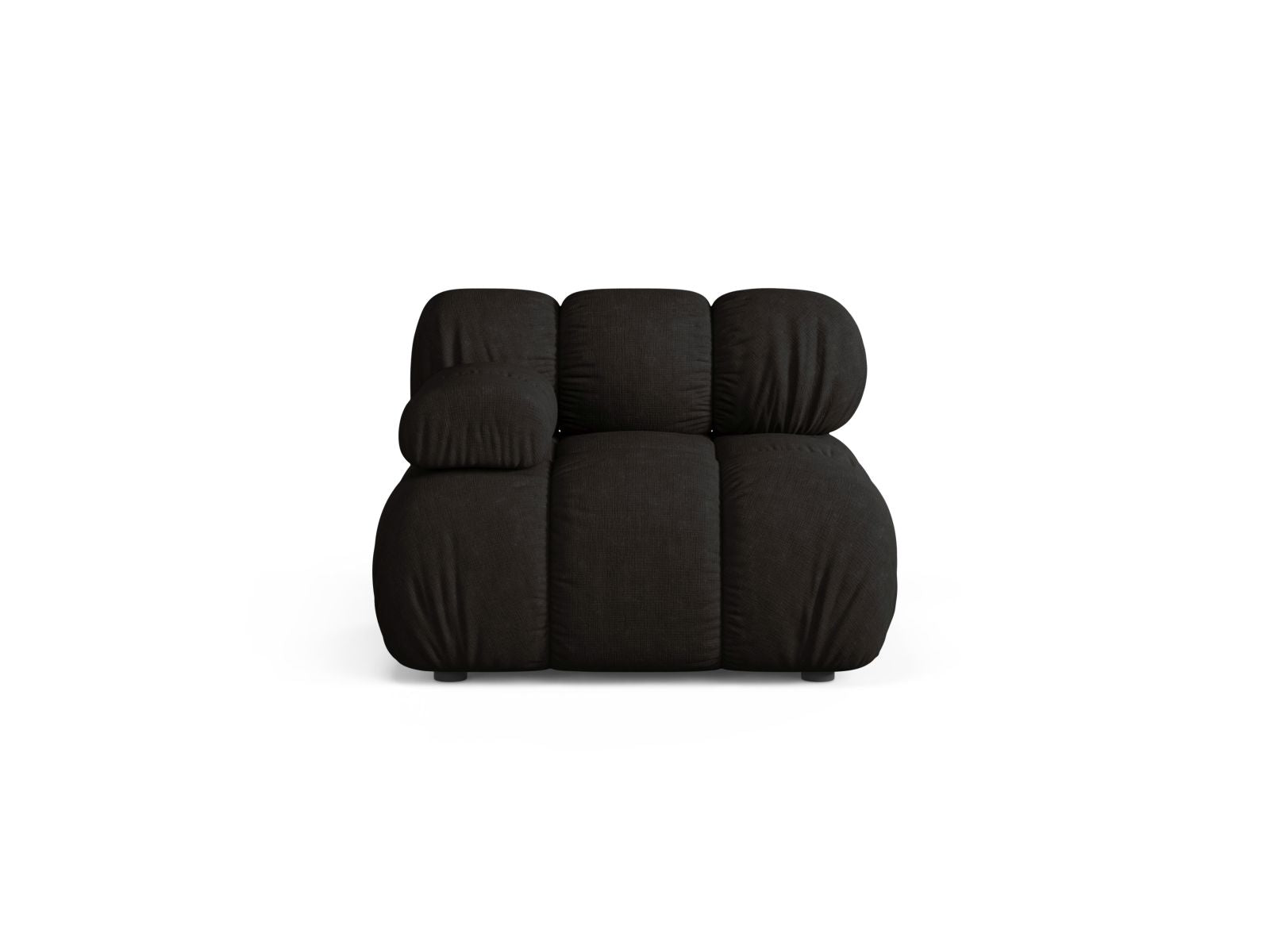 Modulo Sinistro, "Bellis", 1 Posto, 94x94x70 - Nero