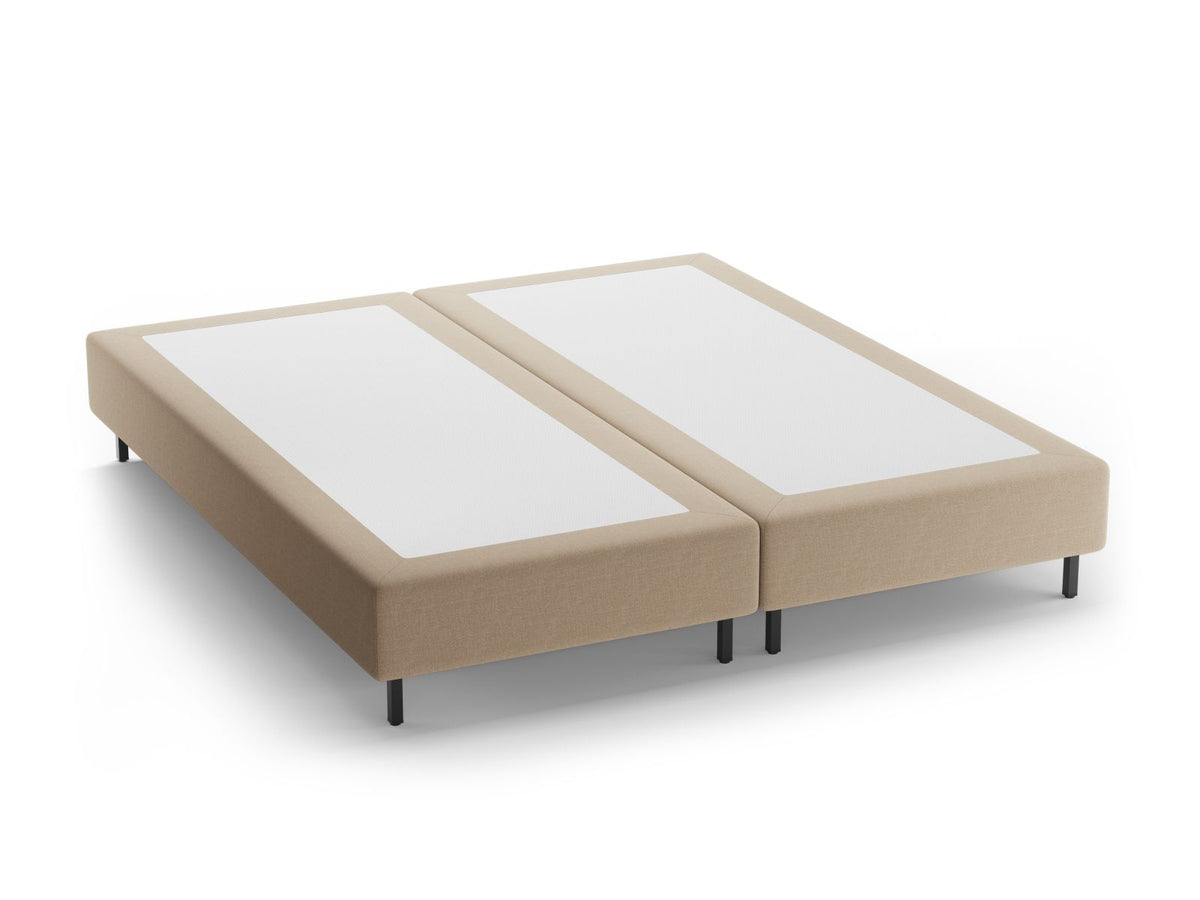 Base Letto Whale Gambe metallo nero - Beige 140x200