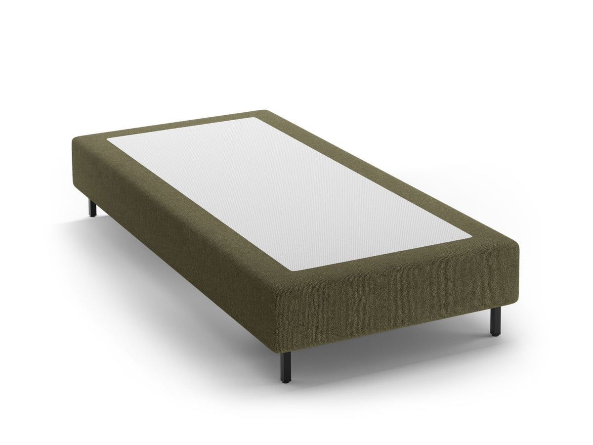 Base Letto Whale Gambe metallo nero - Verde 90x200