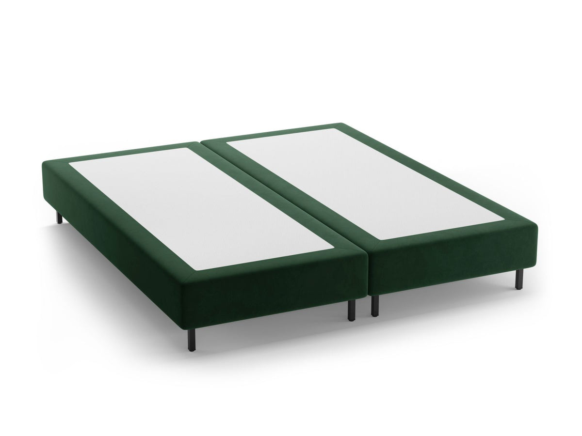 Base Letto Whale Gambe metallo nero - Verde 200x200