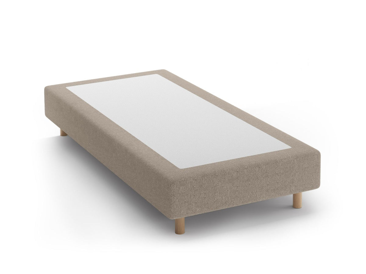 Base Letto Whale Gambe legno di faggio naturale - Beige Scuro 90x200