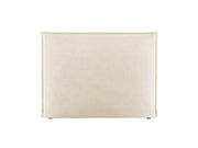 Testata in Velluto, "Monica", 140x8x120 - Beige