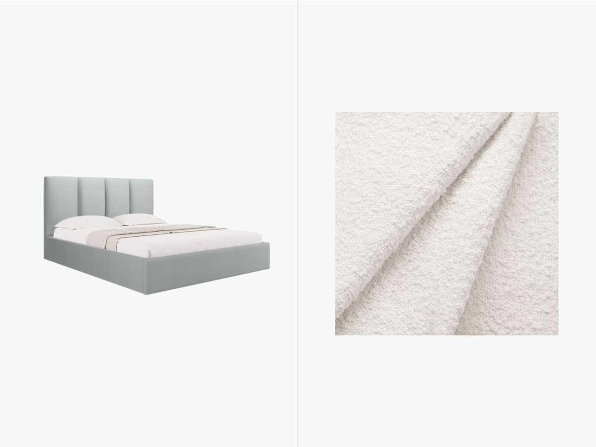 Letto Contenitore con Testata Pyla - Bianco 160x200