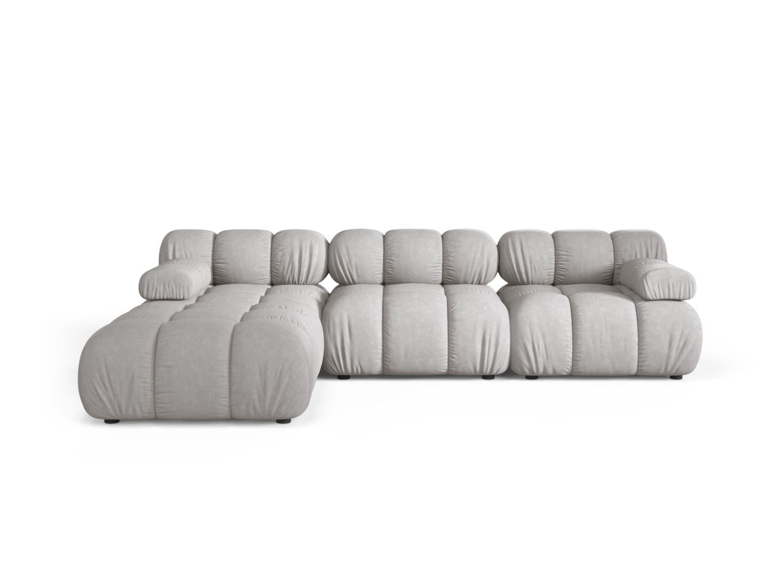 Divano Modulare, "Bellis", 4 Posti, 282x188x70 - Grigio Chiaro