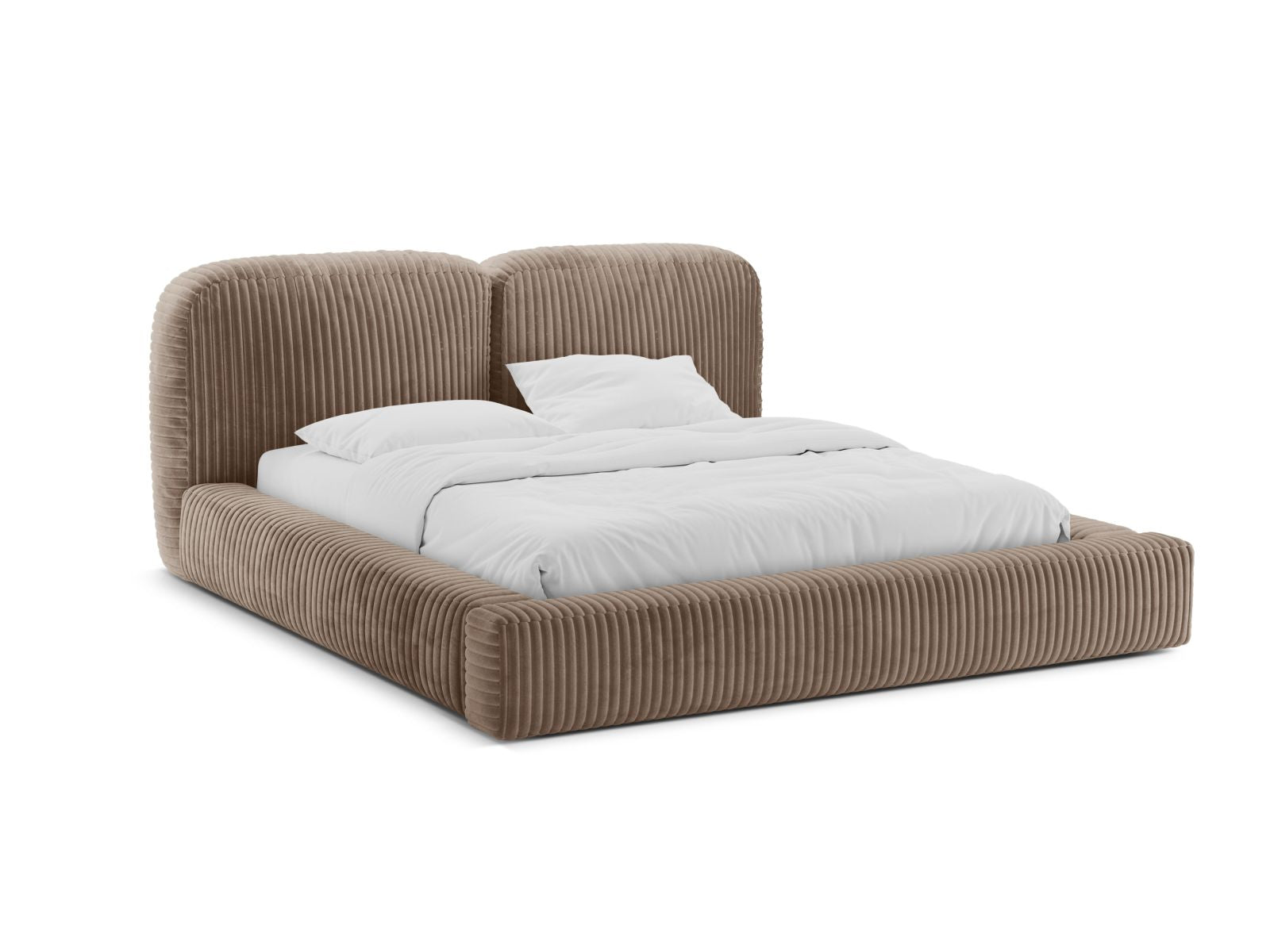Letto con Contenitore e Testata, "Martina", 246x206x101 - Ghianda