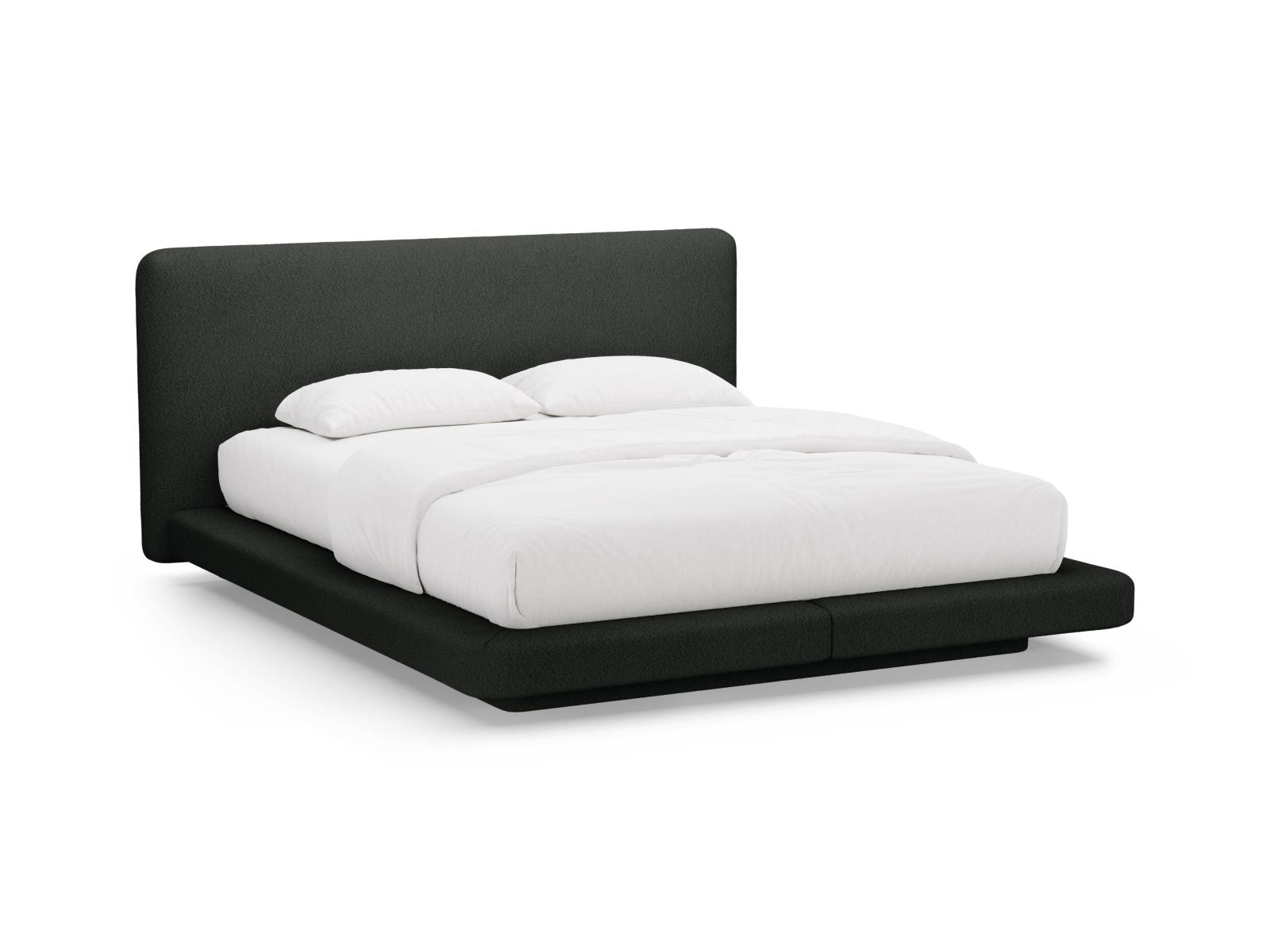 Letto con Testata, "Linea", 225x244x98 - Nero