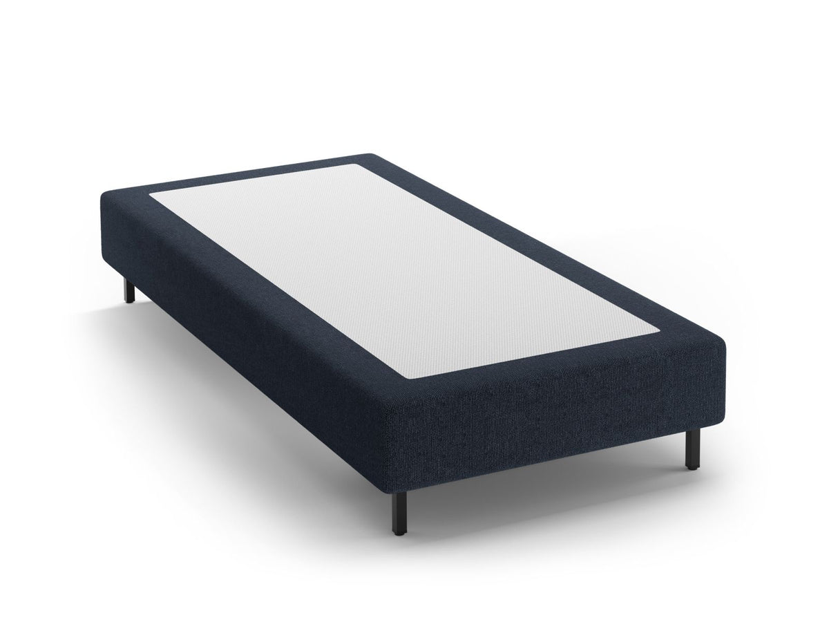 Base Letto Whale Gambe metallo nero - Blu Navy 90x200