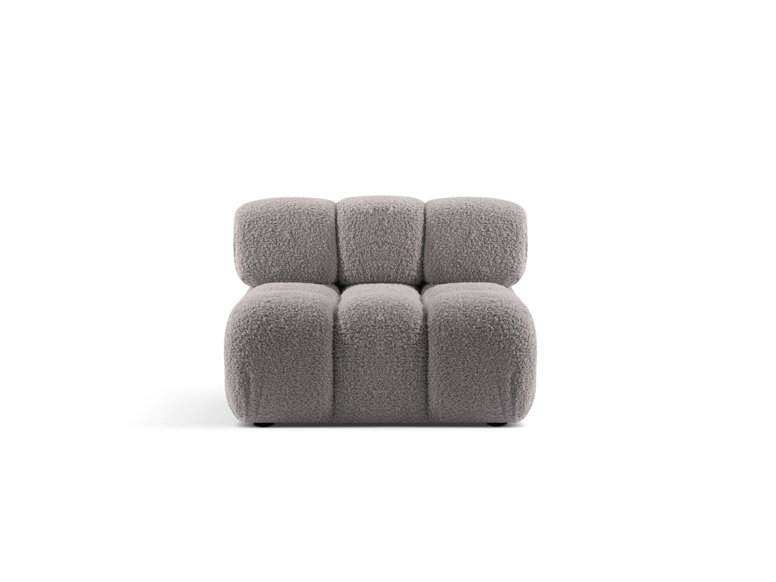 Modulo senza Braccioli, "Bellis", 1 Posto, 94x94x70 - Grigio Chiaro