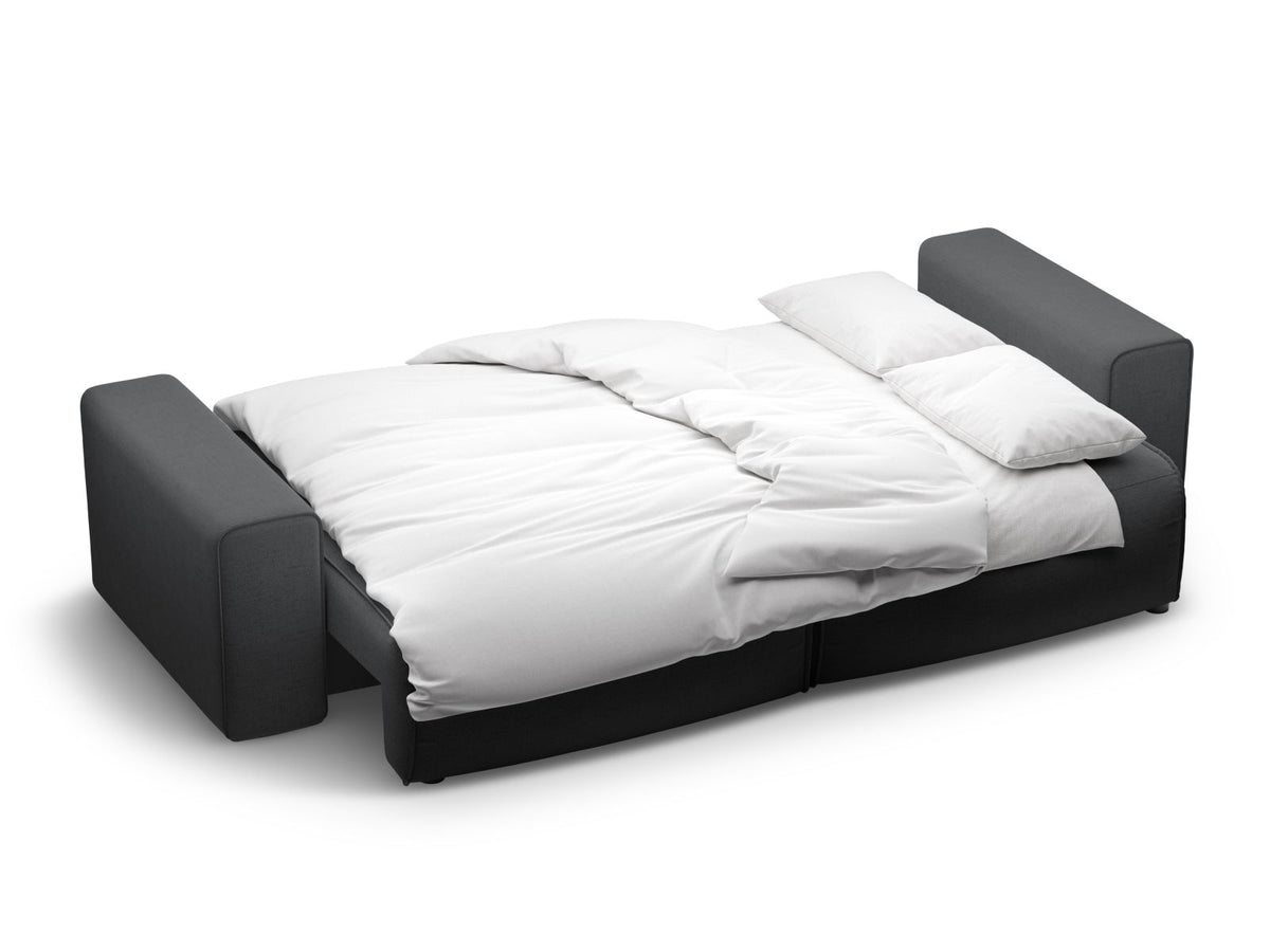 Divano Letto con Contenitore Victor, 3 Posti, 100x246x83