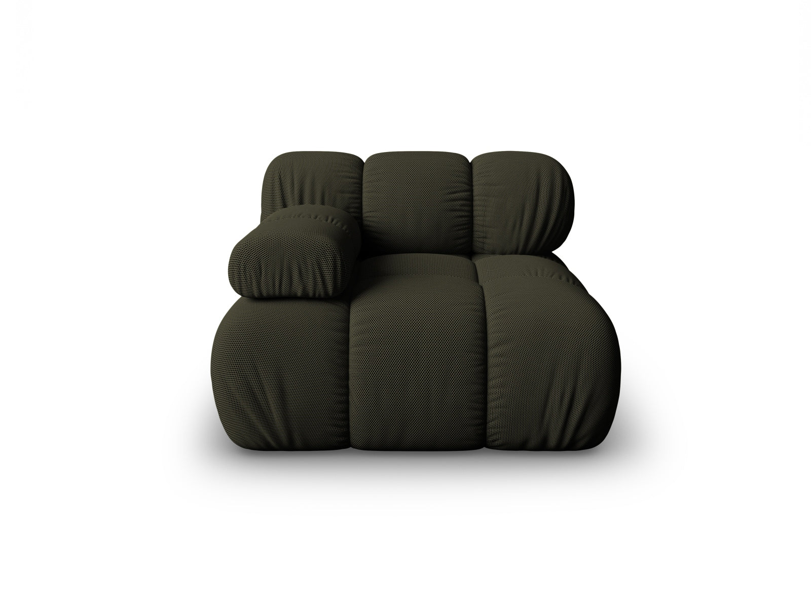 Modulo Sinistro, "Bellis", 1 Posto, 94x94x70 - Verde Amazon