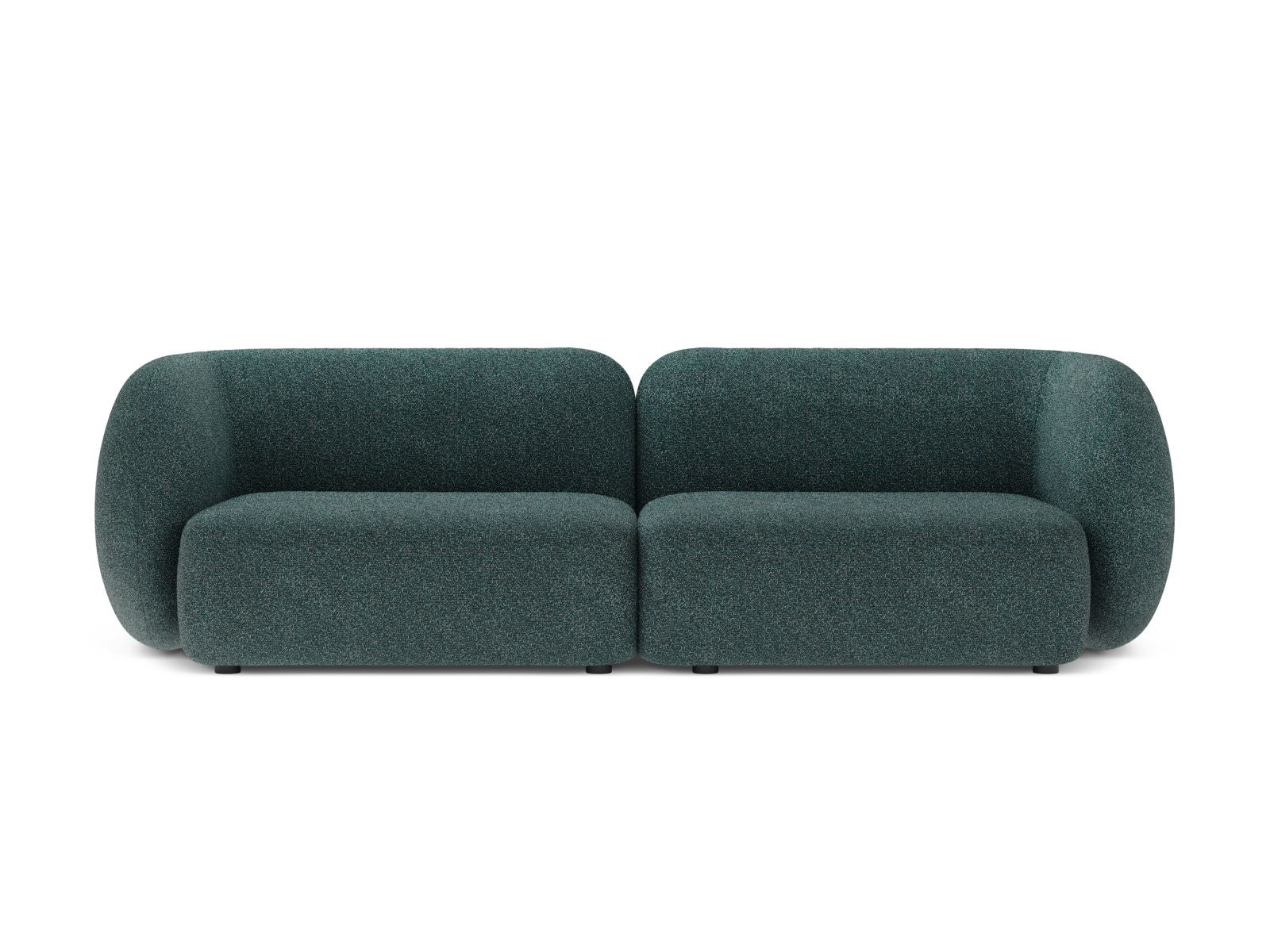 Divano Modulare, "Kate", 4 Posti, 243x99x76 - Verde Blu Melange