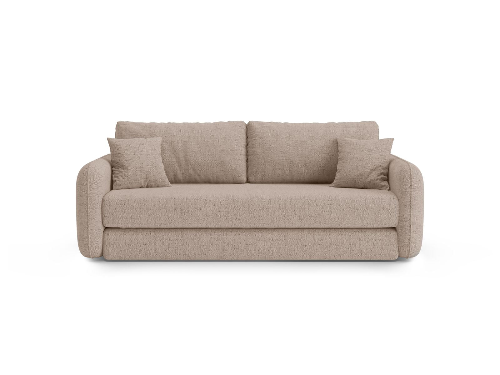 Divano con Funzione Letto, "Dormi", 3 Posti, 225x94x87 - Cappuccino