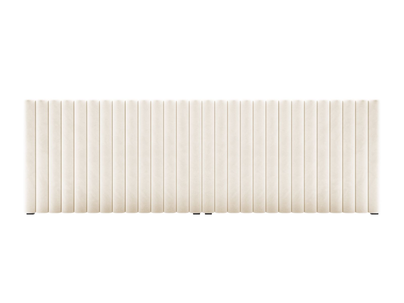 Testata in Velluto, "Mistero", 280x13x95 - Beige