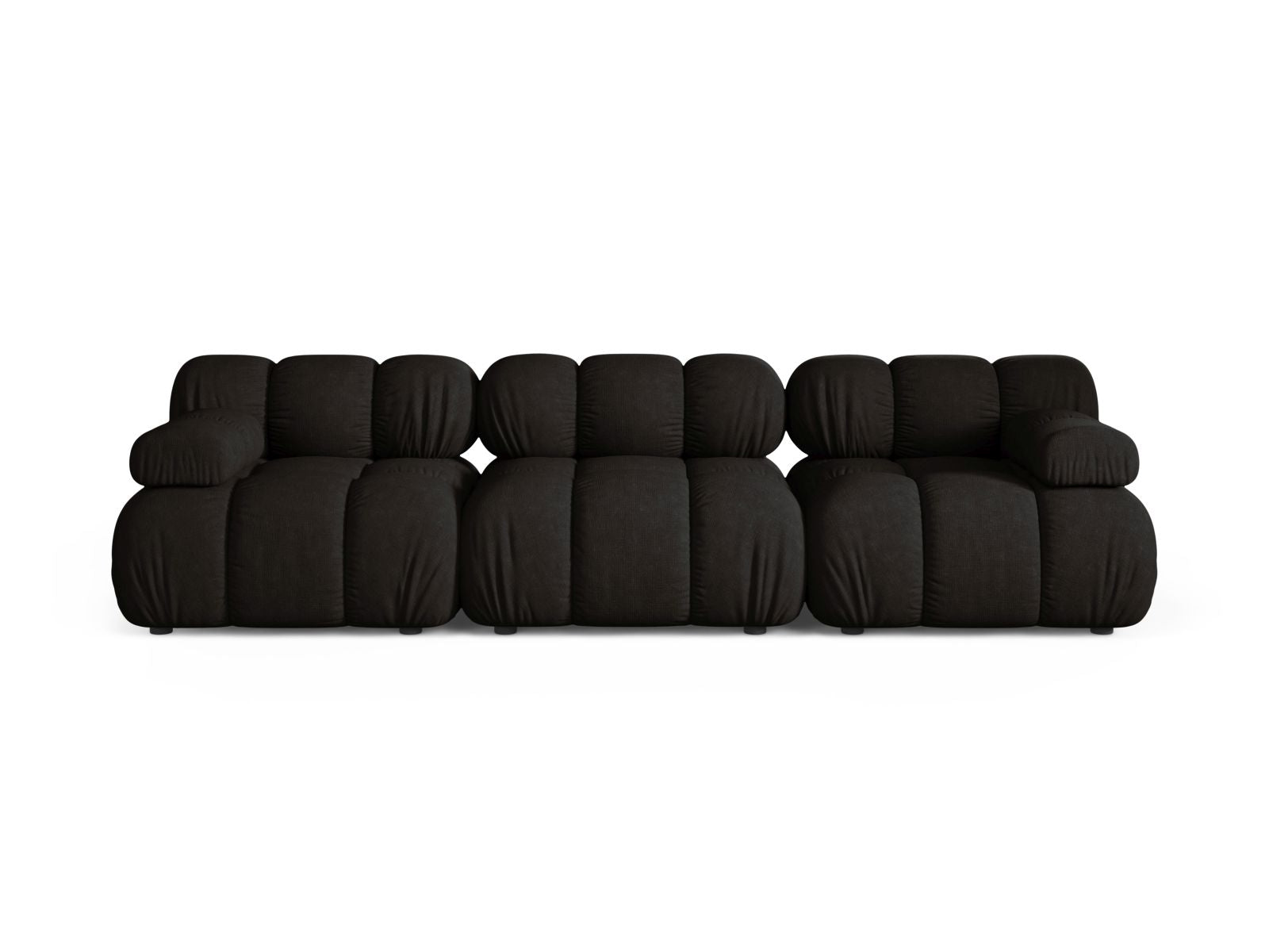 Divano Modulare, "Bellis", 3 Posti, 282x94x70 - Nero