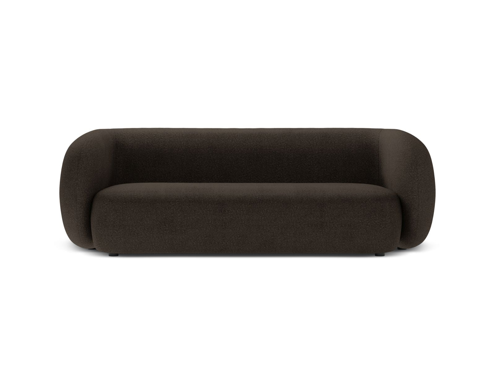 Divano Modulare in Bouclé, "Kate", 3 Posti, 213x99x76 - Marrone