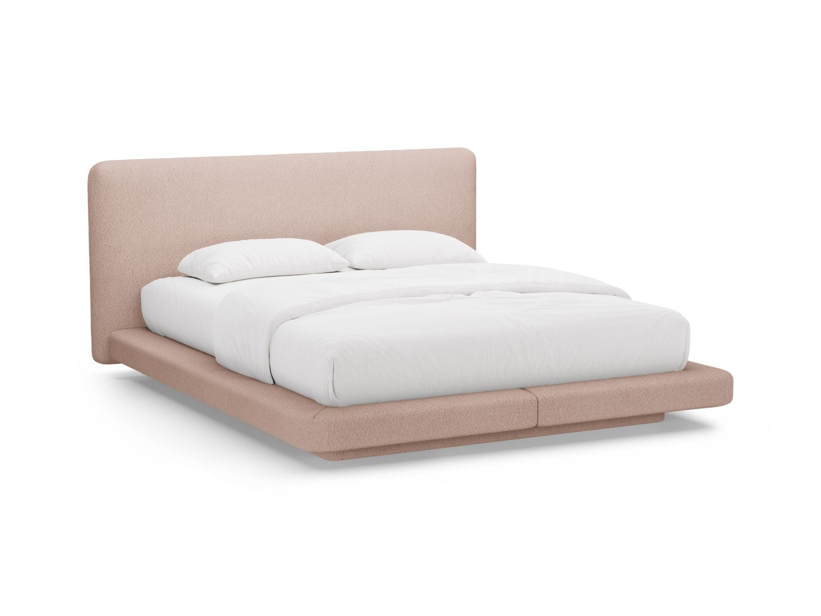 Letto con Testata, "Linea", 225x244x98 - Rosa Cipria