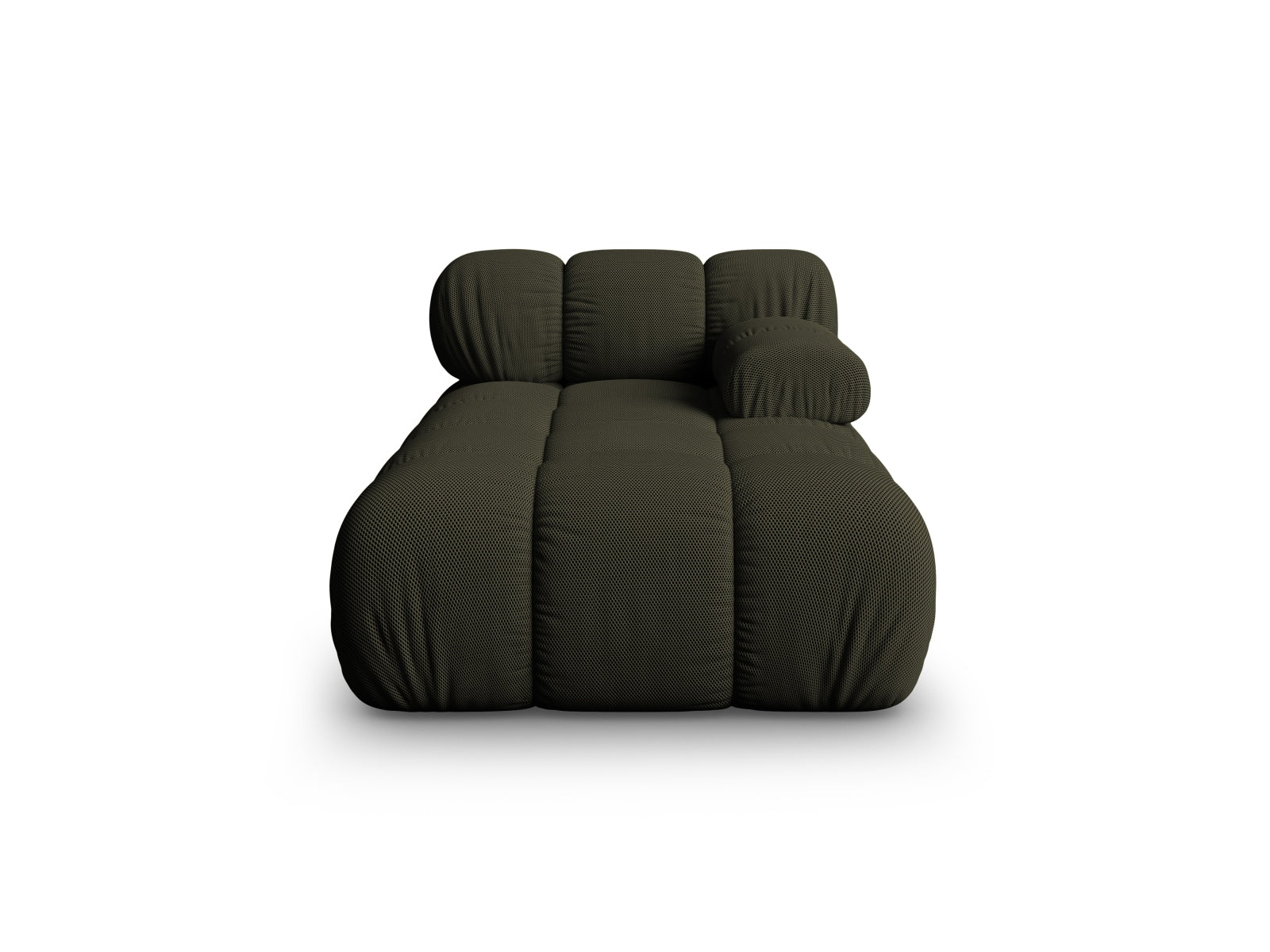 Chaise Longue Destra, "Bellis", 1 Posto, 155x94x70 - Verde Amazon