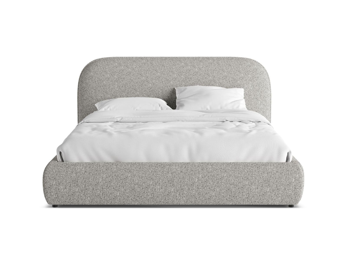 Letto con Testata Murada - Grigio Chiaro Mélange 180x200