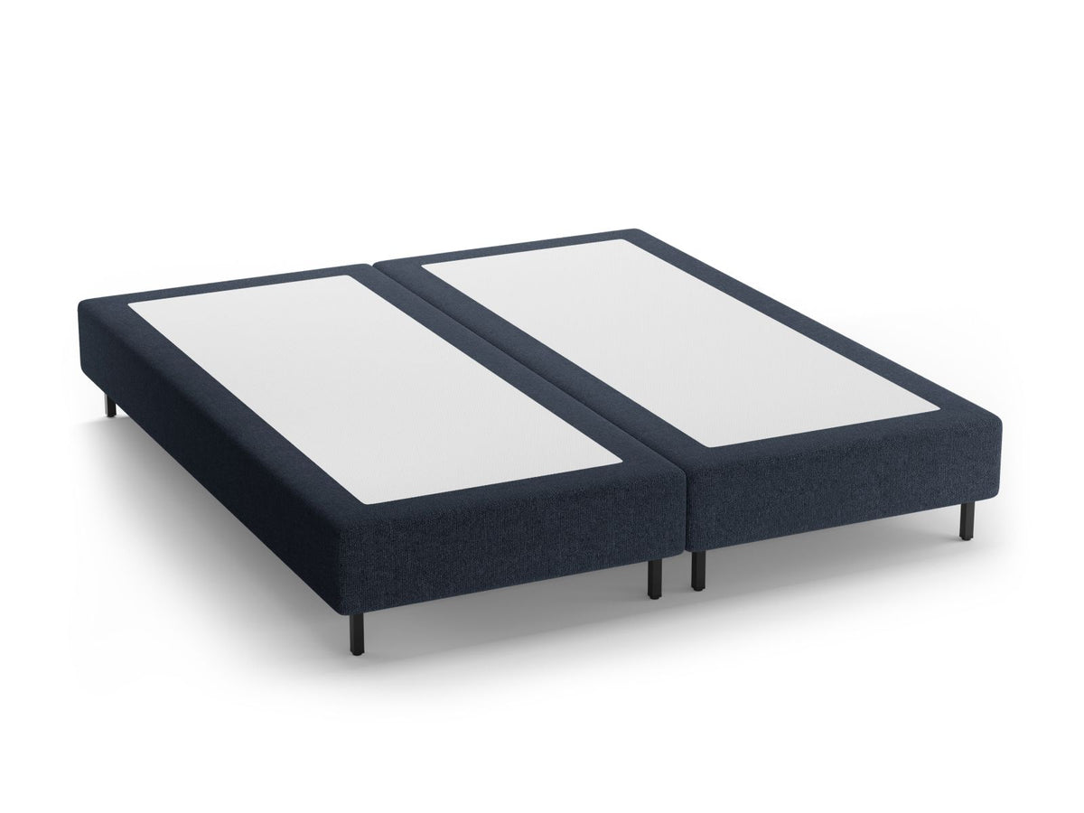 Base Letto Whale Gambe metallo nero - Blu Navy 200x200