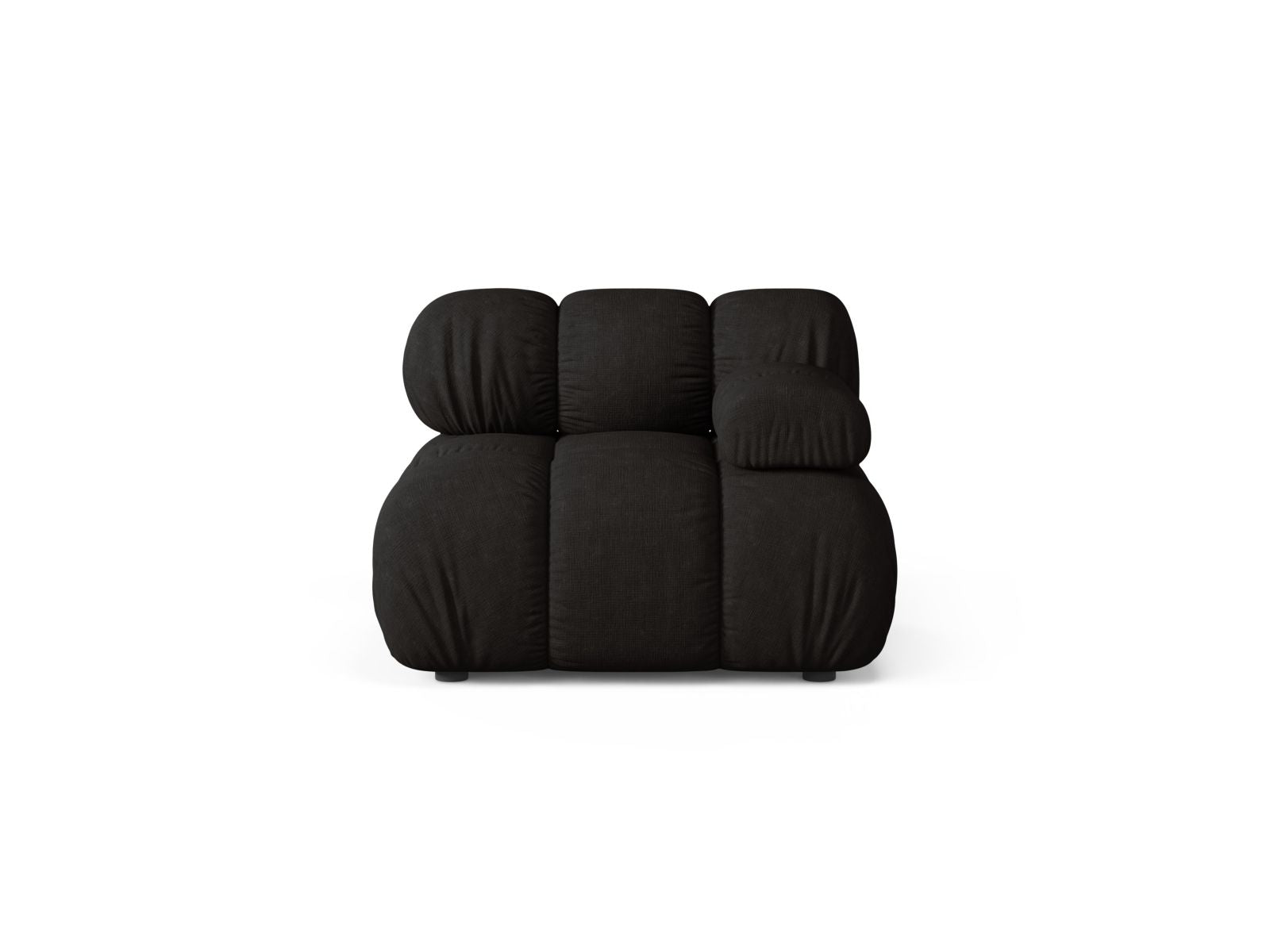 Modulo Destro, "Bellis", 1 Posto, 94x94x70 - Nero