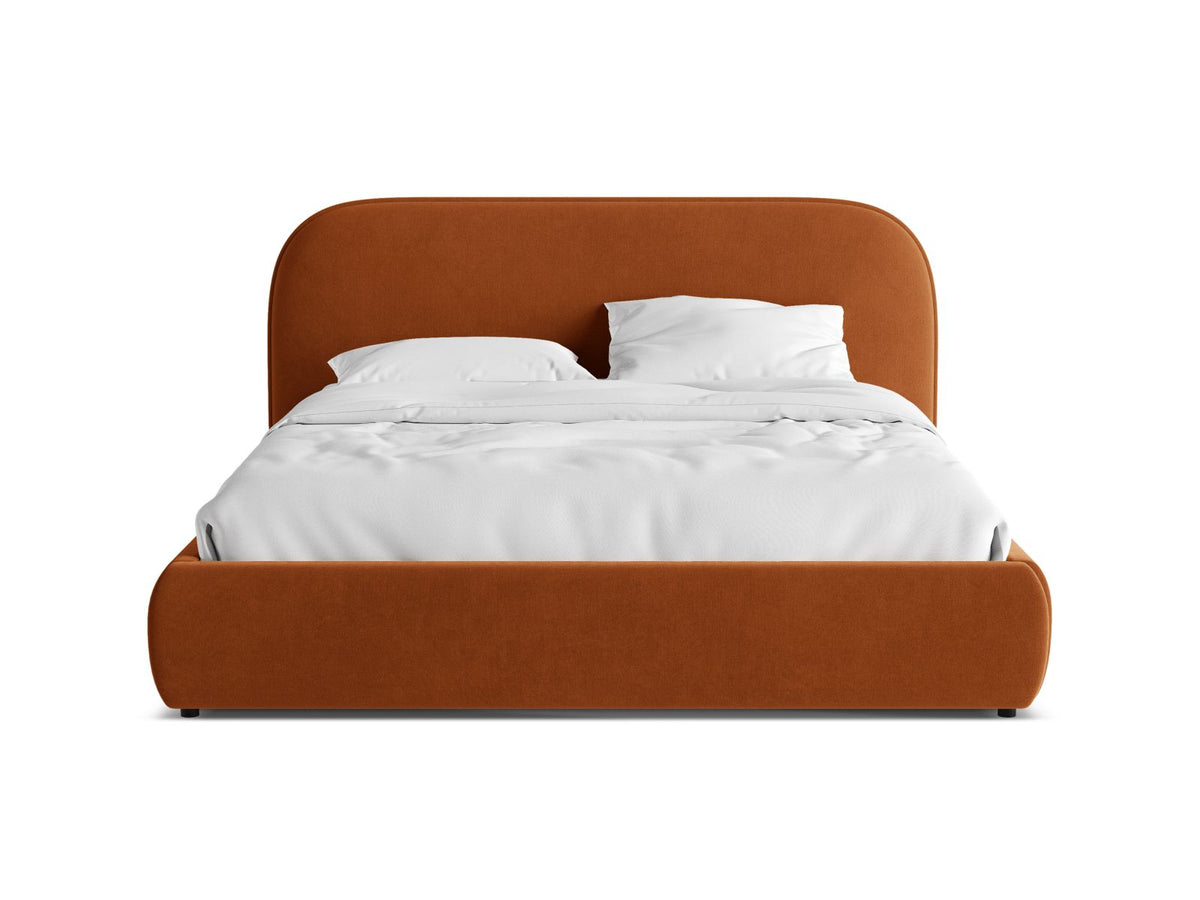 Letto con Testata Murada - Terracotta 160x200