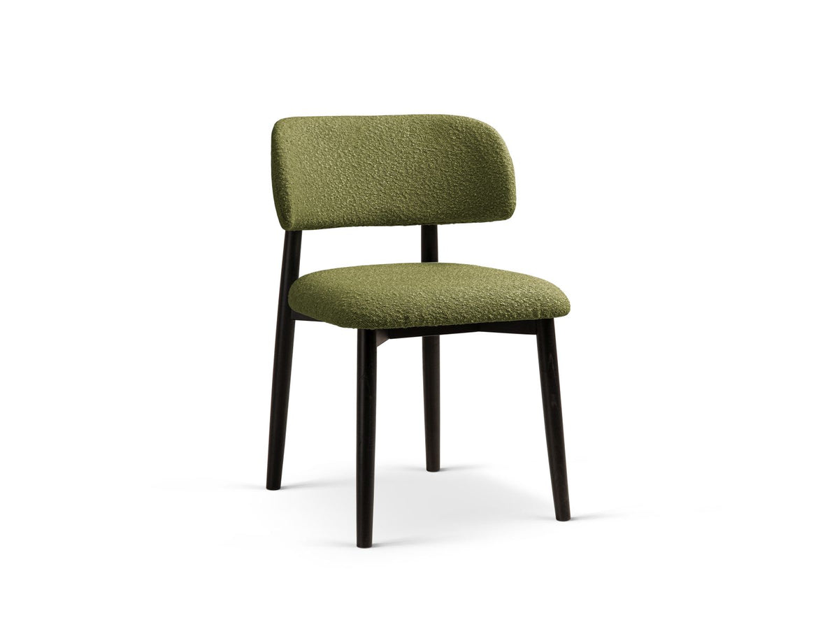 Sedia in Velluto, "Evan", 1 Posto, 49.5x51x77 - Dark Olive Green