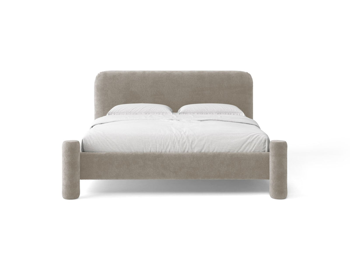 Letto con Testata Vera - Beige 180x200