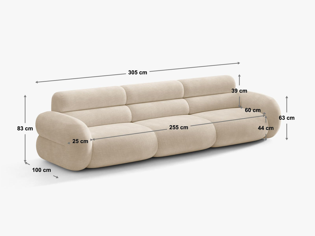 Divano Componibile Neo, 4 Posti, 100x305x83