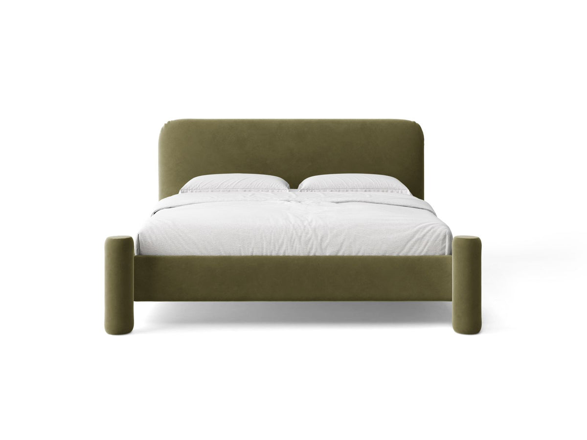 Letto con Testata Vera - Verde Chiaro 180x200