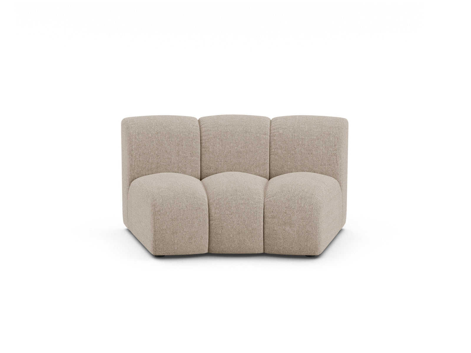 Modulo senza Braccioli, "Lupine", 1 Posto, 154x95x70 - Beige Scuro