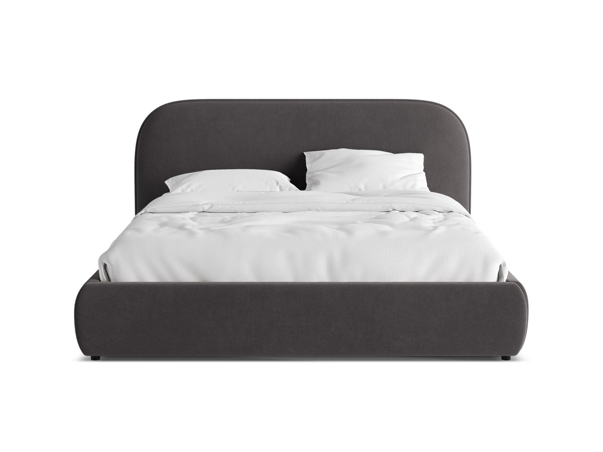 Letto con Testata Murada - Grigio Scuro 160x200