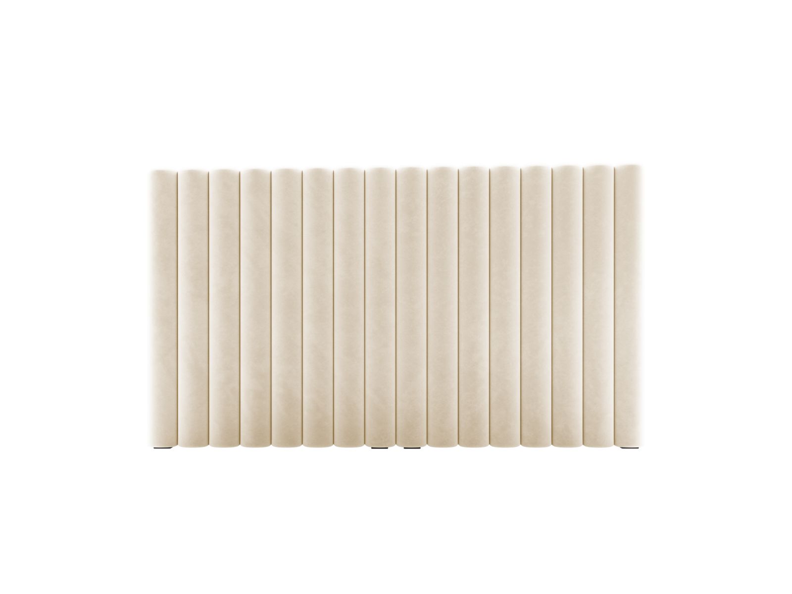 Testata in Velluto, "Mistero", 160x13x95 - Beige