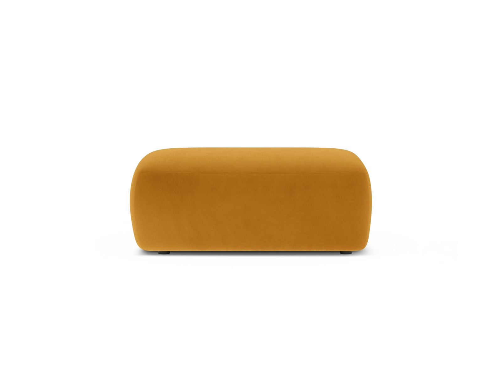 Pouf in Velluto, "Kate", 1 Posto, 99x60x43 - Giallo