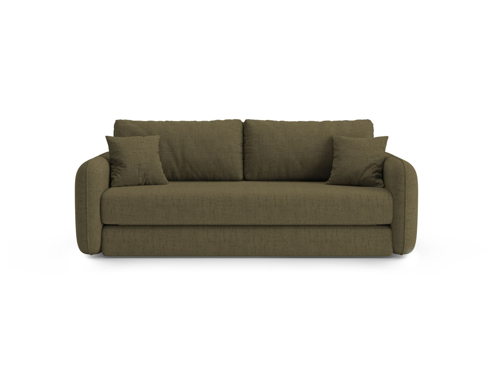 Divano con Funzione Letto, "Dormi", 3 Posti, 225x94x87 - Verde