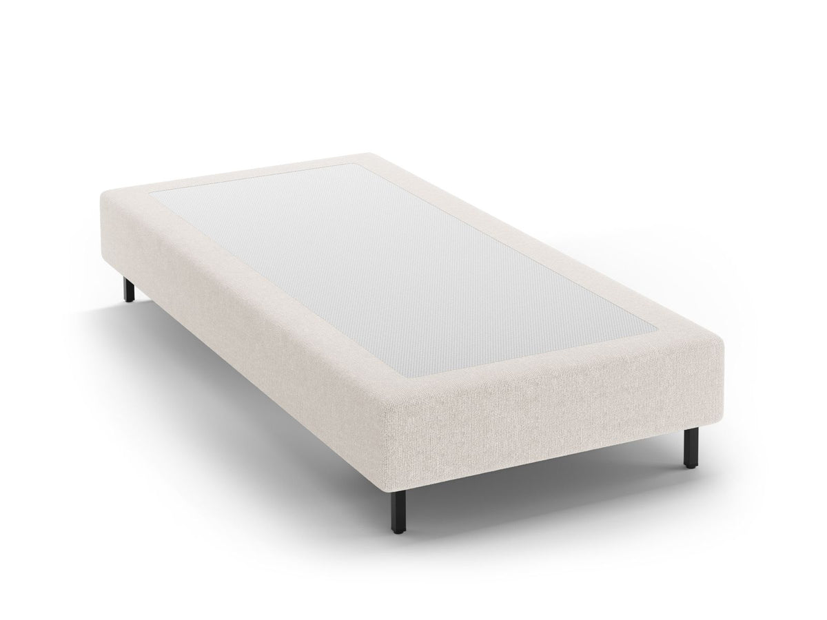 Base Letto Whale Gambe metallo nero - Beige Chiaro 90x200