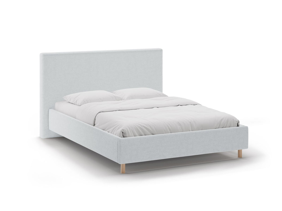 Letto Contenitore con Testata Eloise - Grigio Chiaro 180x200