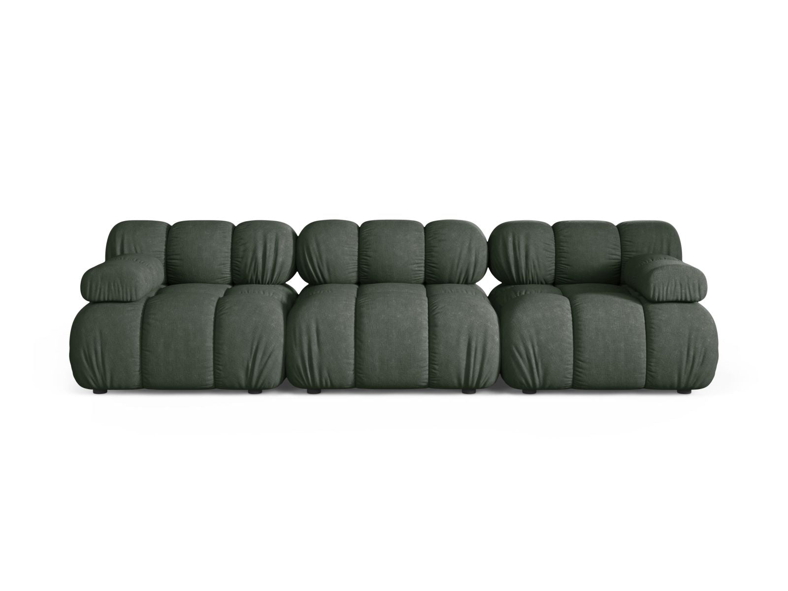 Divano Modulare, "Bellis", 3 Posti, 282x94x70 - Verde Muschio