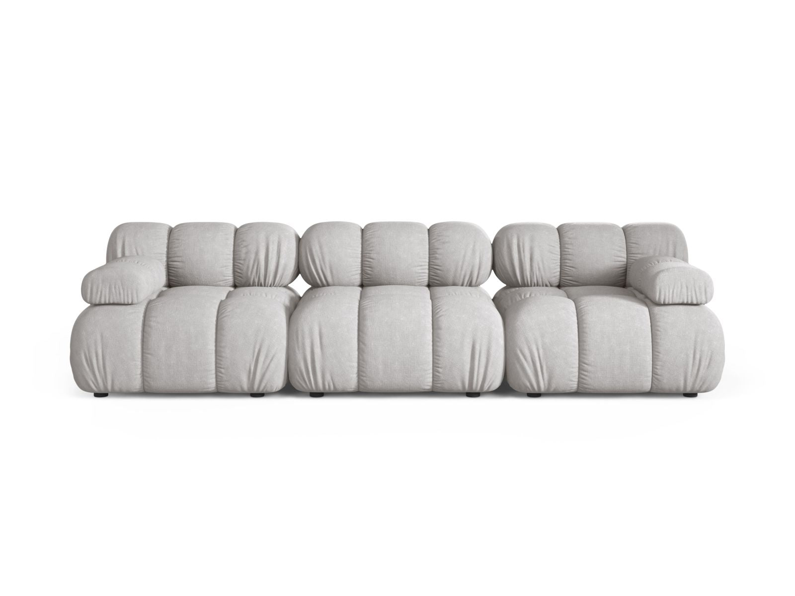 Divano Modulare, "Bellis", 3 Posti, 282x94x70 - Grigio Chiaro